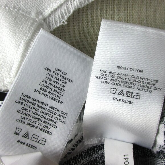 Express Cropped Cami Tops XL Lace White Black SET OF 2 NWT Boho Coastal Flirty - Picture 8 of 8